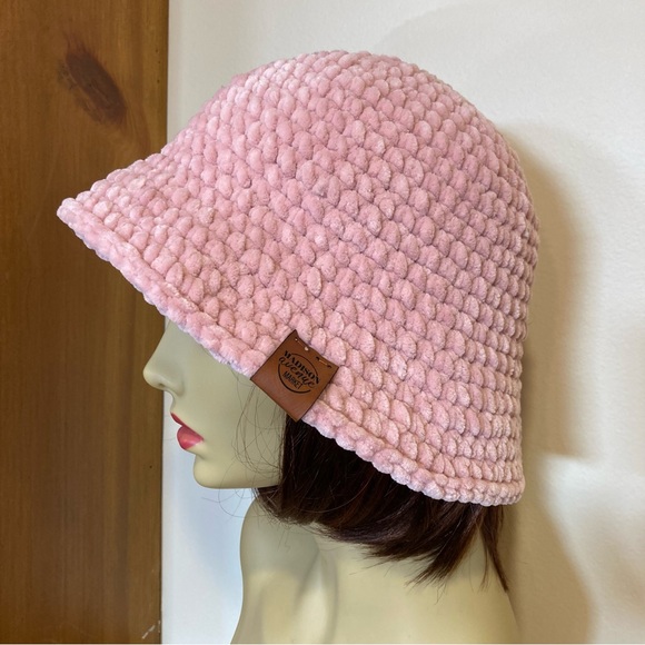 Price Drop - Rose blush, super soft, squishy, bucket hat.Harry Styles Chic  NEW - Picture 5 of 10